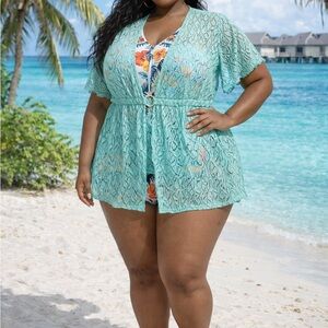 Swimsuit and Cover Up Set 3X